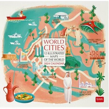 Calendrier 2024 Carte retro des plus grands villes du monde Calendrier 2024 Carte retro des plus grands villes du monde