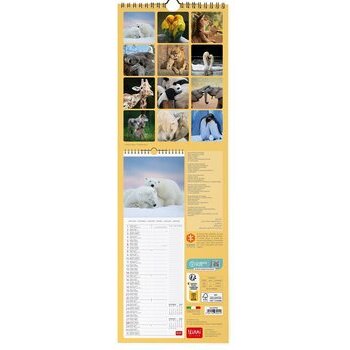 Calendrier slim 2024 Animaux amoureux Calendrier slim 2024 Animaux amoureux