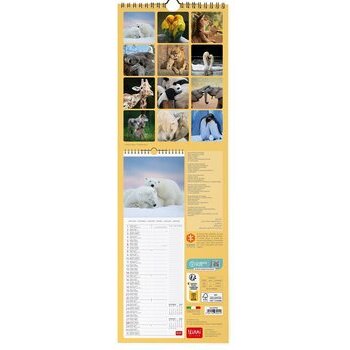 Calendrier slim 2024 Animaux amoureux