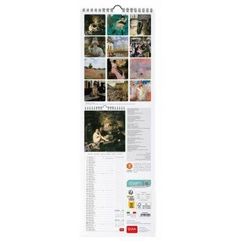 Calendrier slim 2024 Impressionniste Calendrier slim 2024 Impressionniste