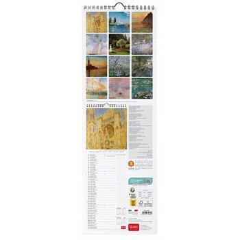 Calendrier slim 2024 Claude Monet Calendrier slim 2024 Claude Monet