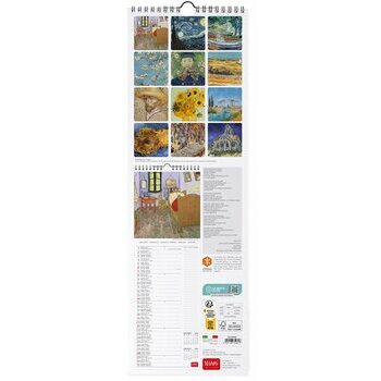 Calendrier slim 2024 Vincent Van Gogh Calendrier slim 2024 Vincent Van Gogh
