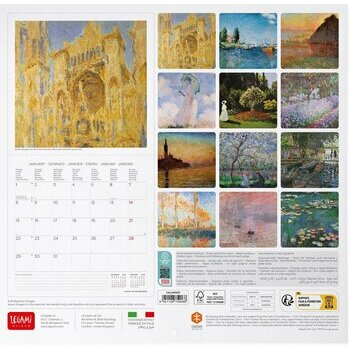 Mini Calendrier 2024 Claude Monet