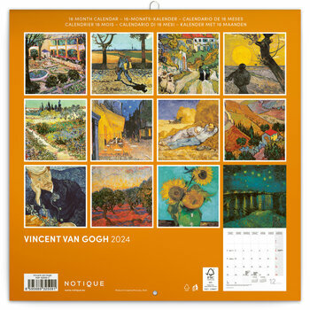Calendrier 2024 Vincent Van Gogh Calendrier 2024 Vincent Van Gogh
