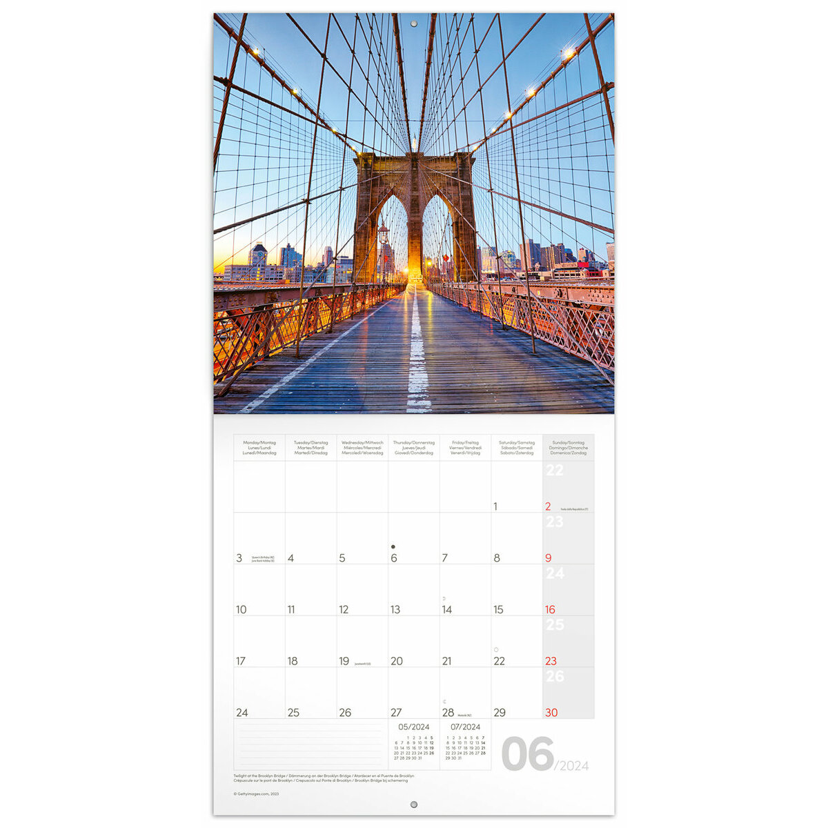 Calendrier 2024 New York