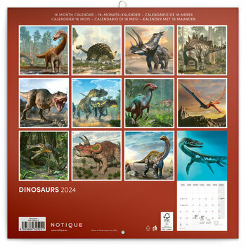 Calendrier 2024 Dinosaure