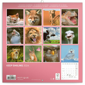 Calendrier 2024 Animaux smile Calendrier 2024 Animaux smile