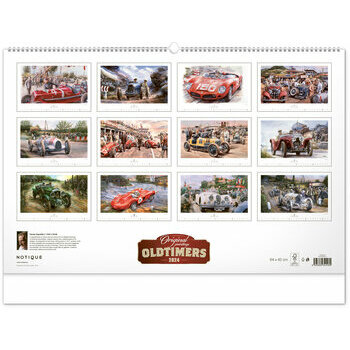 Maxi Calendrier 2024 Voiture course retro Maxi Calendrier 2024 Voiture course retro