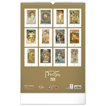 Calendrier 2024 Alphonse Mucha