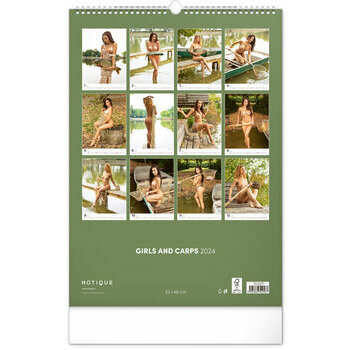 Maxi Calendrier 2024 Sexy Femme Carpe Pêche Maxi Calendrier 2024 Sexy Femme Carpe Pêche