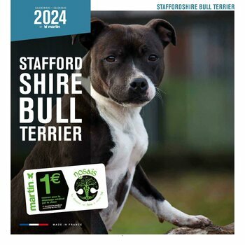 Calendrier 2024 Staffordshire bull terrier