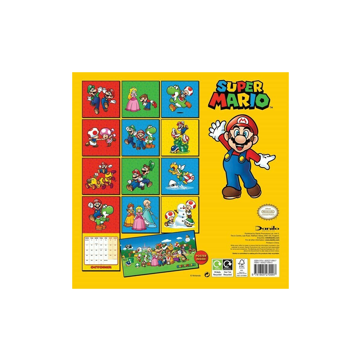 Calendrier 2024 Jeu vidéo Super Mario