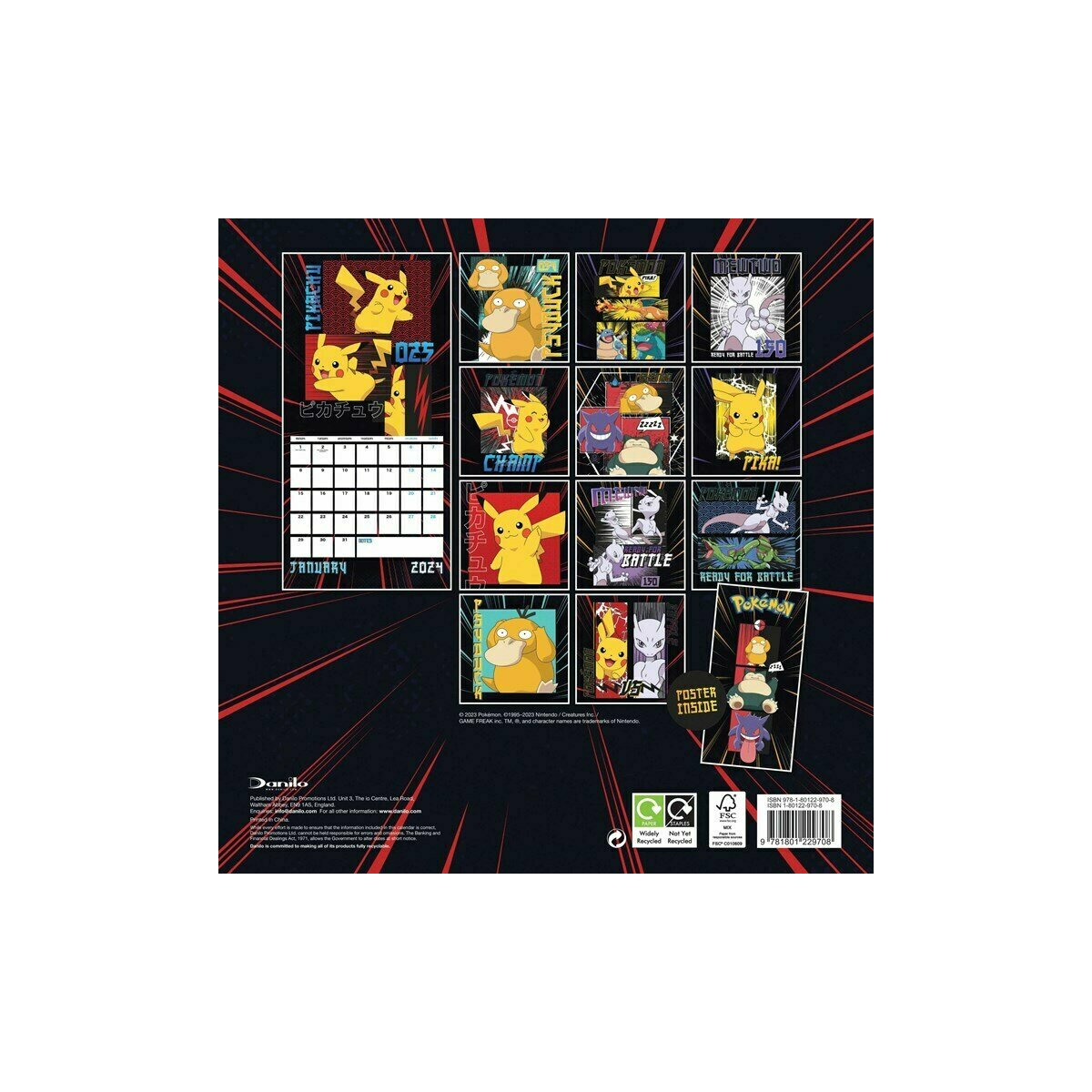 Calendrier 2024 Pokemon Pikashu
