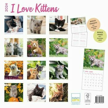 Calendrier 2024 J'aime les Chatons