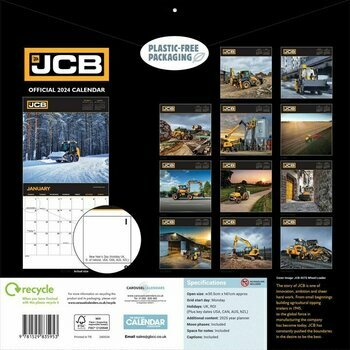 Calendrier 2024 Engin Chantier JCB