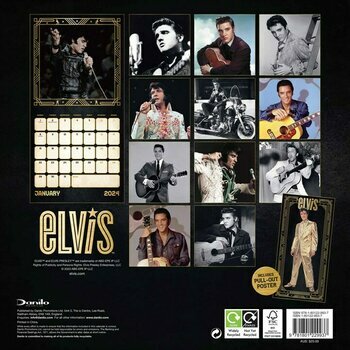 Calendrier 2024 Elvis Presley