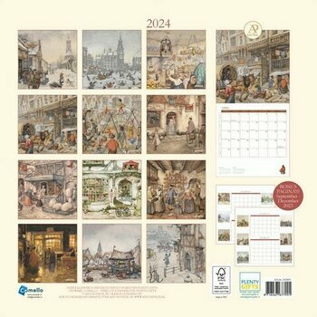 Calendrier 2024 Artiste Anton Pieck 