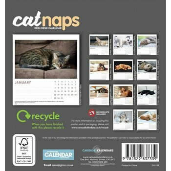 Calendrier Chevalet Chat Endormi 2024 Calendrier Chevalet Chat Endormi 2024