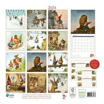 Calendrier 2024 Rien Poortvliet lutin Calendrier 2024 Rien Poortvliet lutin
