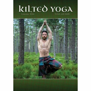 Calendrier 2024 Sexy Homme Kilt Yoga A3