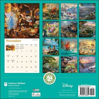 Calendrier 2024 Thomas Kinkade Disney