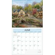 Calendrier 2026 Thomas Kinkade dition de luxe Village