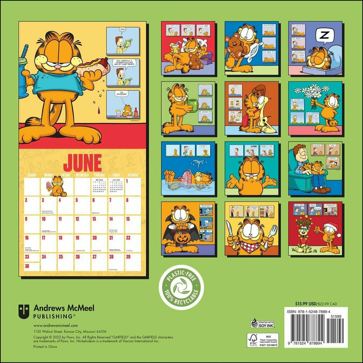 calendrier Garfield 2024