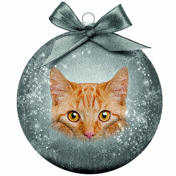 Boule de noël Chat Roux