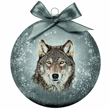 Boule de noël Loup