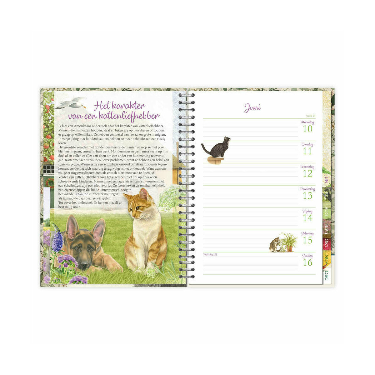 AGENDA Dessin Chat Francien Katten 2024
