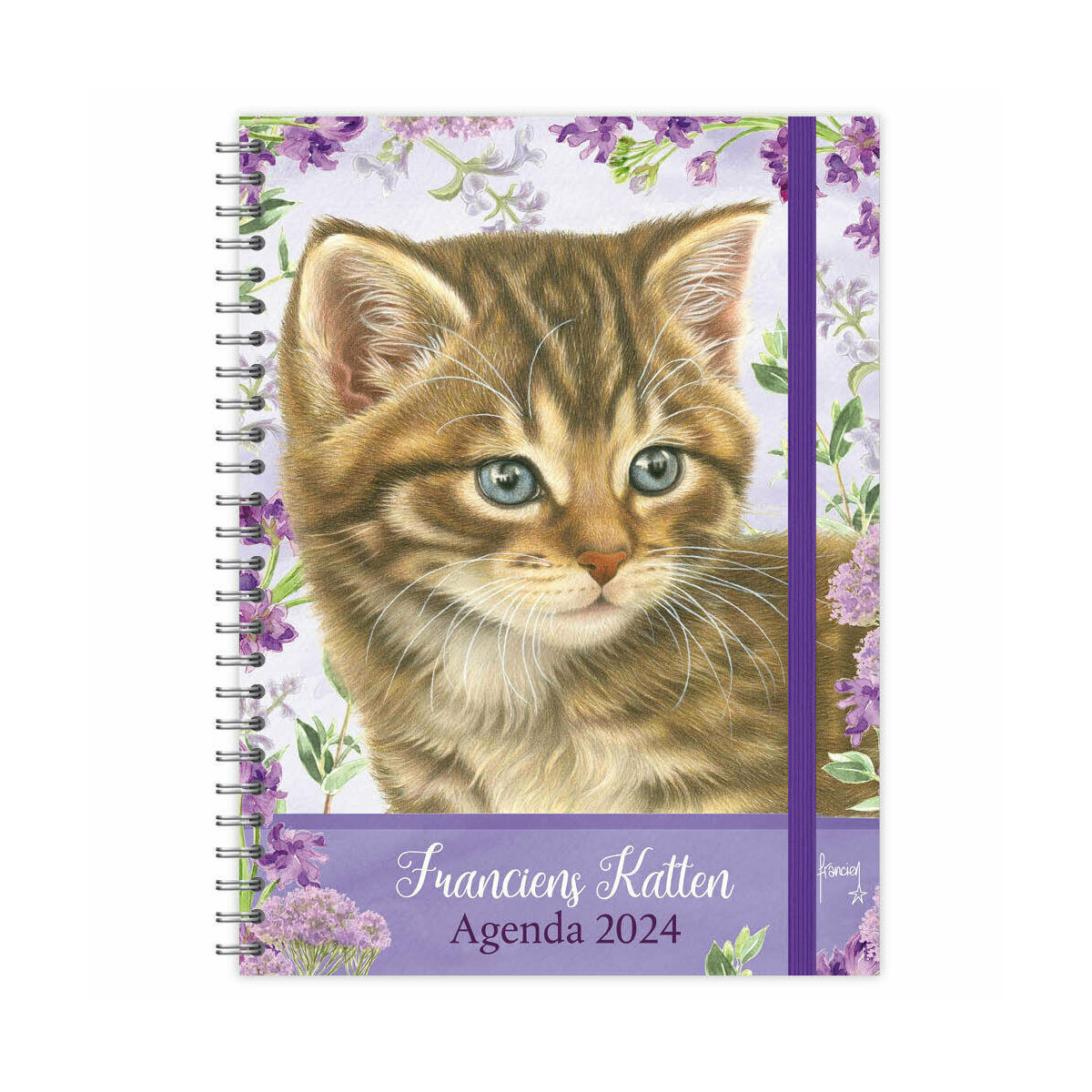 AGENDA Dessin Chaton Francien Katten 2024