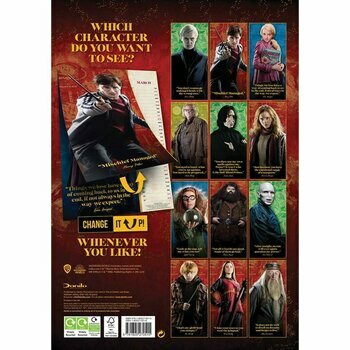 Calendrier 2024 Harry Potter interchangeable format A3 Calendrier 2024 Harry Potter interchangeable format A3