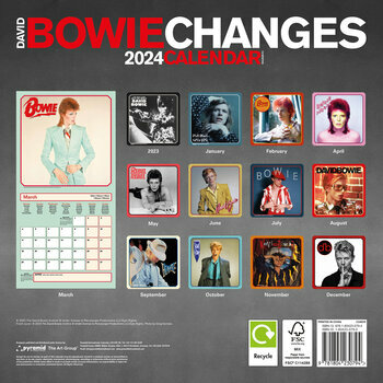 Calendrier 2024 David Bowie Calendrier 2024 David Bowie