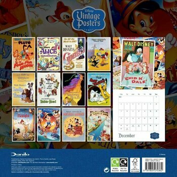 Calendrier 2024 Affiche Disney vintage Calendrier 2024 Affiche Disney vintage