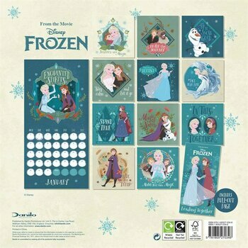 Calendrier 2024 Reine des neiges disney