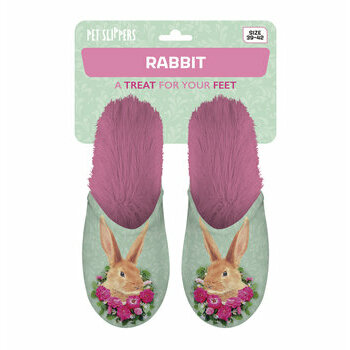 Chaussons Lapin et Fleurs