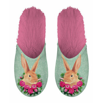 Chaussons Lapin et Fleurs