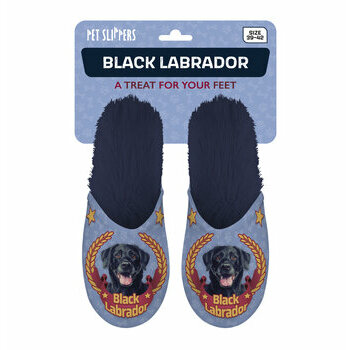 Chaussons Labrador noir médaillé