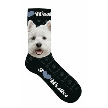 Chaussettes Westie fond noir