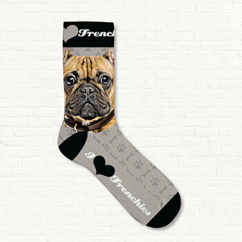 Chaussettes Bouledogue français I love