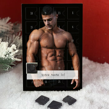 MAXI CALENDRIER 2024 SEXY HOMME NOIR ET BLANC - format A3 - homme nu - sexe