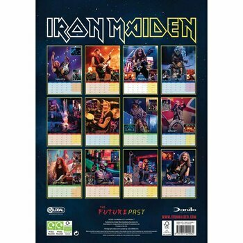 Calendrier 2024 Iron Maiden format A3 Calendrier 2024 Iron Maiden format A3