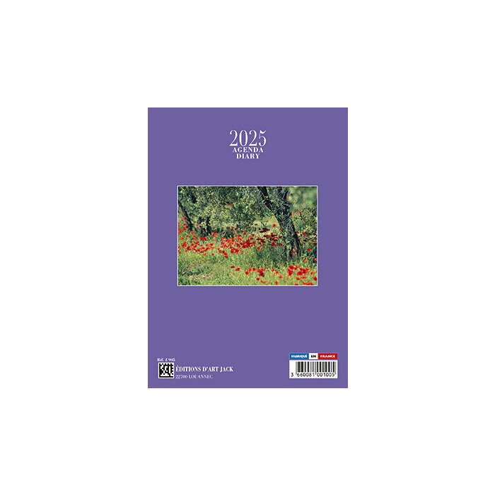 Agenda de poche 2025 Coquelicot provence