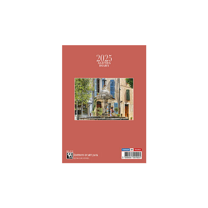 Agenda de poche 2025 Fontaine Provence