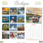 Calendrier Mural 2025 Bretagne bateaux phare