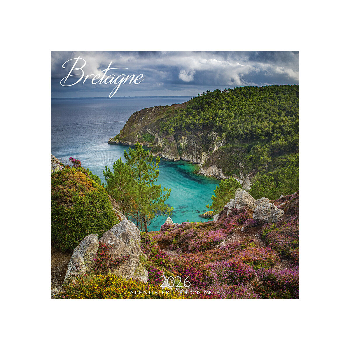 Calendrier Mural 2025 Bretagne Côte Bretonne Océan Atlantique Paysage Breton Nature
