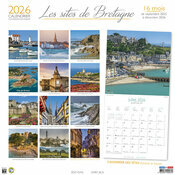 Calendrier mural 2026 Bretagne Saint malo