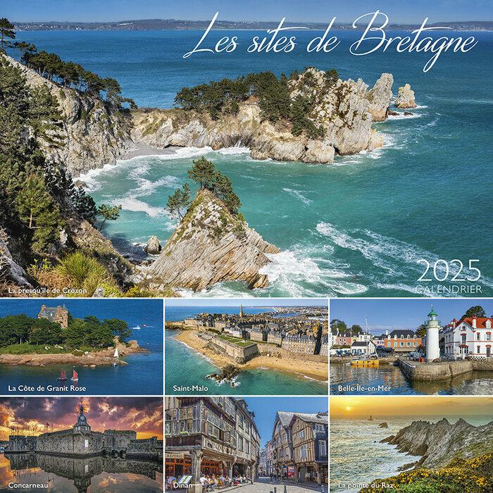 Calendriers Les plus Beaux sites de Bretagne 2025