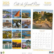 Calendrier Mural 2025 Côte de Granit Rose bateaux