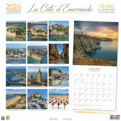 Calendrier Mural 2026 Cte D'Emeraude